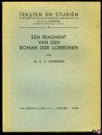 OVERDIEP, G. (met een inleiding en woordenlijst door) - Een fragment van den Roman der Lorreinen.