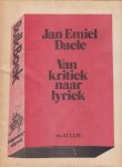 Daele, Jan Emiel - Van kritiek naar lyriek
