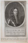 Frans de Bakker (fl. 1736-1767) - [Antique print; engraving] WILLEM DE III. PRINS VAN ORANJE, enz. enz. enz (Willem de derde), published 1752.