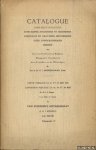Various - Catalogue d'une belle collection d'estampes anciennes et modernes portraits et gravures historiques vues topographiques dessins etc. (. . .) de feu Dr. G.J. Boekenoogen, Leide