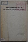 Haeften A W van - Topological Considerations on some Properties of Refractory Products Proefschrift met los stellingblad en uitklapplaten