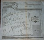 antique print (prent) - Het grau moniken klooster in platte-form na het leeven. (Amsterdam).