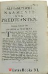 Columba, Wilhelmus / Dreas, Anthonius Gottfried - Naamlyst der Heeren Predikanten, Die onder 't resort van de E. Classis van Dokkum, Zedert de Reformatie, gedient hebben.
