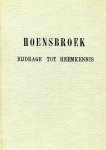 Peeters, PAHM - Hoensbroek /, bjdrage tot heemkennis