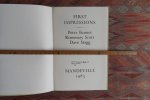 Bennet, Peter; Scott, Rosemary; Stagg, Dave. [Gesigneerd]. - First Impressions.  [gedichten]. [ Genummerd ex. 2 / 50 ].