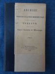  - Archief vroegere en latere mededeelingen voornamelijk in betrekking tot Zeeland 1904.