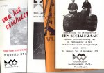 Visserijmuseum Vlaardingen - Vier catalogi Visserijmuseum Vlaardingen en twee wegwijzers. Vlagvertoon, Zeeland uyt de zee gevischt, Van het vischeten, Sociale zaak (vakbeweging zeevisserijbedrijf)