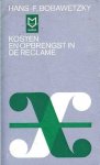 Bobawetzky, Hans-F. - Kosten en opbrengst in de reclame