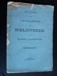  - Catalogus der Bibliotheek ’s lands Plantentuin te Buitenzorg, eerste supplement
