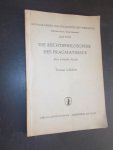 LOFFELHOLZ, THOMAS, - Die Rechtsphilosophie des Pragmatismus. Eine kritische Studie.