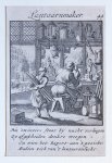 Luyken, Jan (1649-1712) and Luyken, Caspar (1672-1708) - Antique print/originele prent: De Lantaarnmaaker/The Lantern Maker.