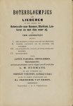 Paradijs, Jantje Corneliszoon (Ps. van L.M. Hermans) - Boterbloempjes of liederen op het gebied van Kolonisatie naar Bussum, Blarikum, Lunteren en wat dies meer zij