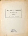 Diepenbrock, A.: - Jesu dulcis memoria voor baryton en orgel. 2e druk