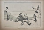 Braakensiek, Johan (1858-1940) - [Original lithograph/lithografie by Johan Braakensiek] De groote Bismarck en de kleine Bismarck, 10 Juni 1894, 1 pp.