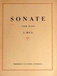 Mul, Jan: - Sonate voor piano