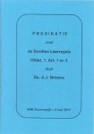 Ds. A.J. Britstra - Britstra, Ds. A.J.-Dordtse Leerregels Hfdst. 1, Art. 1 en 2 (nieuw)
