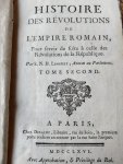 Linguet Simon Nicolas Henri - Histoire des révolutions de l'Empire Romain, pour servir de suite à celle des révolutions de la République (Tome 1 + 2)