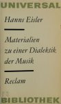 Hanns Eisler - Materialien zu einer Dialektik der Musik