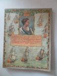  - Vrouwe die de vrije schepen van de Nederlandsche buurt Als door hooger kracht gegrepen veertig jaren heeft bestuurd 1898-1939 tekst los ingeplakte plaatjes Stempel binnenkant kaft Utrechtse Frans Hals school 6 sept 1938