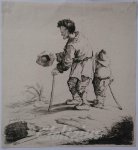 PRESTEL, JOHANN GOTTLIEB, - Man and boy in a landscape