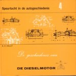 Heldt, B.H. - De Geschiedenis van de Dieselmotor (Speurtocht in de autogeschienis 4), 48 pag. kleine hardcover, goede staat