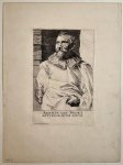 Anthony van Dyck (1599-1641) - Antique print, etching I Portrait of Adam van Noort, published 1645, 1 p.