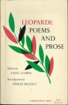 Leopardi, Giacomo - Leopardi: Poems and Prose, with the Italian text of the poems