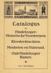 VOLKSKUNST - Catalogus van Hindelooper historische voorwerpen, kleederdrachten, meubelen en huisraad, oud-Hindelooper kamer. Met 6 afbeeldingen.