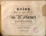 Mozart, W.A.: - [K 344] Zaïde. Oper in zwei Acten. Klavierauszug. Deutscher Text