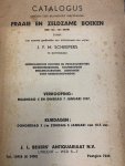 SCHEEPERS, J.F.M., - Catalogus van een zeer belangrijke verzameling fraaie en zeldzame boeken der 16e-18e eeuw. zijnde het eerst en het tweede gedeelte der bibliotheek van wijlen J.F.M. Scheepers te Rotterdam (...).