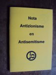Commissie voor Maatschappeljke en Politieke Ontwikkelingen van het OJEC - Nota Antizionisme en Antisemitisme