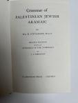 Stevenson, Wm. B. D.Litt. - Grammar of Palestinian Jewish Aramaic. Second Edition with an Appendix on the Numerals by J.A. Emerton