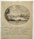 Van Ollefen, L./De Nederlandse stad- en dorpsbeschrijver (1749-1816). - [Original city view, antique print] De stad Muiden, engraving made by Anna Catharina Brouwer, 1 p.