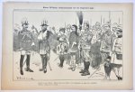 Braakensiek, Johan (1858-1940) - [Original lithograph/lithografie by Johan Braakensiek] Keizer Wilhelm, veldmaarschalk van het Engelsche leger, 3 Februari 1901, 1 pp.