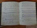 Charles Lequeux. - Verzameling handgeschreven muziekboekjes, partituren en liedjesteksten.