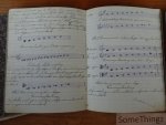 Charles Lequeux. - Verzameling handgeschreven muziekboekjes, partituren en liedjesteksten.