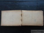 Anon. - Scrapbook / verzamelalbum / oud postkaartenalbum met talrijke krantenknipsels van wielrenners (jaren '40-'50-'60).