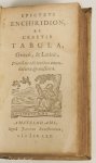 EPICTETUS, EPICTETI - Epicteti enchiridion, et cebetis tabula, Graecè, & Latinè, prioribus editionibus emendatiora & aucttiora.