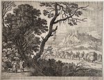 Willem van Nieulandt II (ca. 1584-1635) [Terranova], after Paul Bril (1554-1626), Anton Goetkint (fl. 1598 - 1644) [Bonenfant] - Antique print, etching I Venus and Adonis, published c. 1605, 1 p.