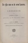 Mond, Ds. J.M.C.H. - Mond, Ds. J.M.C.H.-De rijke man en de arme Lazarus
