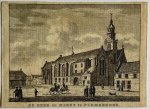 J. Bulthuis, K.F. Bendorp - Antieke prent Noord-Holland: De Kerk en Markt te Purmerende (Purmerend). J. Bulthuis, K.F. Bendorp - Antieke prent Noord-Holland: De Kerk en Markt te Purmerende (Purmerend).