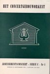 Rubinstein, Arthur und Rafael Kubelik: - [Programmheft] Concertgebouw Amsterdam. Abonnementsconcert Serie C nr. 1. Het Concertgebouworkest. Dirigent: Rafael Kubelik. Solist: Arthur Rubinstein, piano