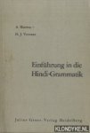 Sharma, Aryendra & Vermeer, Hans J - Einführung in die Hindi-Grammatik
