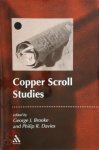George J. Brooke, Philip R. Davies - Copper Scroll Studies