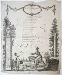 Andreas Stöttrup (1751-1811) [?] - [Kerst Wenskaart / Christmas Wish Card, 1830] L.A. Smit. Wish card for Christmas, dated 1830, 1 p.