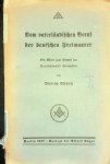 Bischoff, Diedrich - Vom vaterländischen Beruf der deutschen Freimaurer. Ein Wort zum Kampf um Deutschlands Einigkeit