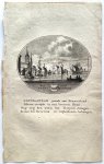 Van Ollefen, L./De Nederlandse stad- en dorpsbeschrijver (1749-1816). - [Original city view, antique print] Het Dorp Oost-Zaandam, engraving made by Anna Catharina Brouwer, 1 p.