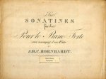 Bornhardt, J.H.C.: - Six sonatines faciles pour le piano-forte avec accompagnement d`une flûte