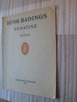 Henk Badings - Sonatine Klavier Edition Schott 2576