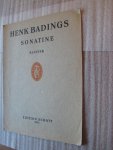 Henk Badings - Sonatine Klavier Edition Schott 2576